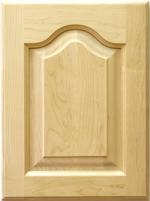 Erin Arched top raised panel door in maple